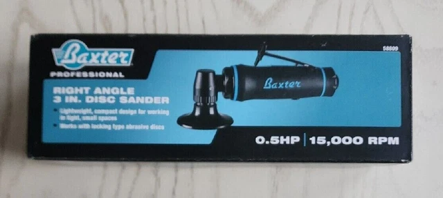 *NEW* Baxter 3 in. Professional Right Angle Disc Sander 58809