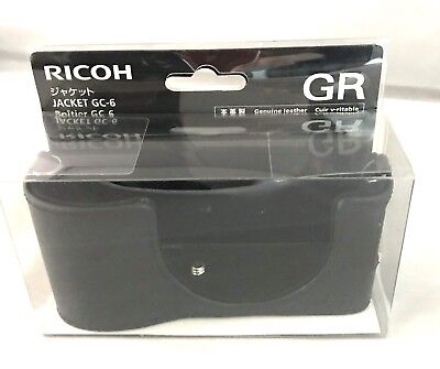 New RICOH GC-6 Jacket Black for GRII camera Genuine Leather Japan Model