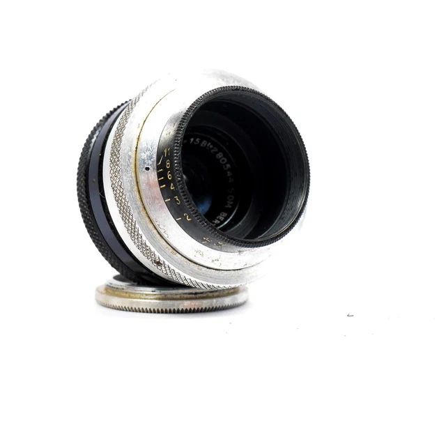 Objectif Pontiac LYNX II 50 Mm F/3,5 - SOM Berthiot Flor - Format 3x4, Rentrant, Vintage