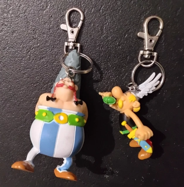 Astérix & OBELIX Porte Clé 1994 MD TOYS BELGIUM Figurine PVC