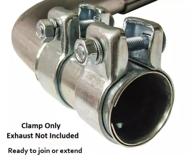Car Exhaust Pipe Connector Joiner Clamps Adjustable Select from 45mm to 69mm