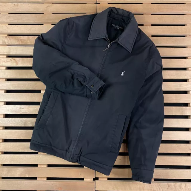 MEN’S FULL ZIP Harrington Jacket Yves Saint Laurent Vintage Size S ...