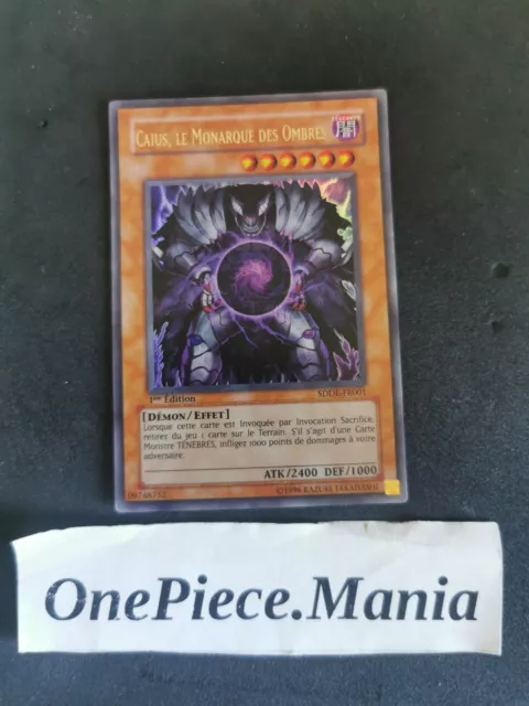 Yu-gi-oh!  Caius Le Monarque Des Ombres 1 Ère Édition SDDE-FR001