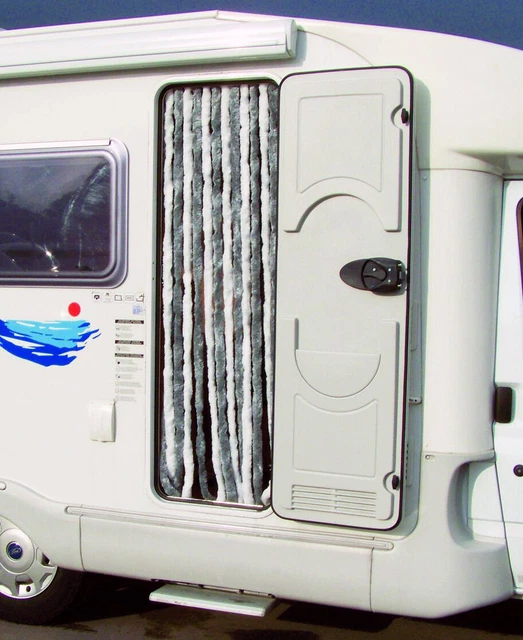 CHENILLE DOOR CURTAIN Fly Screen / Motorhome Caravan SILVER/WHITE / VC47NC0201 £28.75 PicClick UK CHENILLE DOOR CURTAIN Fly Screen / Motorhome Caravan SILVER/WHITE / VC47NC0201 £28.75 PicClick UK