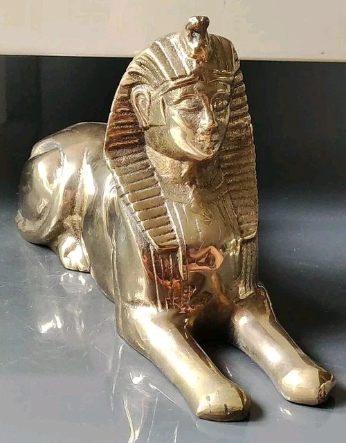 Statue Egyptienne Eillwin Sphynx égyptien Ancien Rare Rare Collectionnable Et Commémoratif Beau
