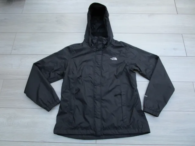 The North Face Womens Resolve Jacket Hyvent Waterproof Rain Coat L Black