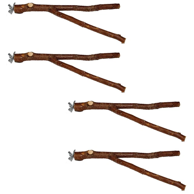Vogelstandstangen, 4pcs Vogelperch Vögel Käfig Stehstange Vogelstange Vögel