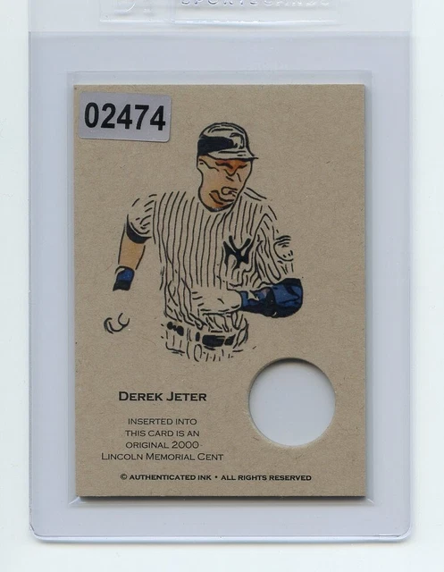 #02474 DEREK JETER 2000 Coin Collector Baseball Card #02474 DEREK JETER 2000 Coin Collector Baseball Card