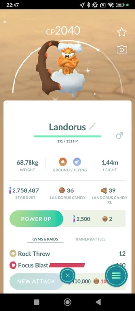 Pokémon Go - Échange De Boréas/Tornadus Légendaire (Trade WIL)