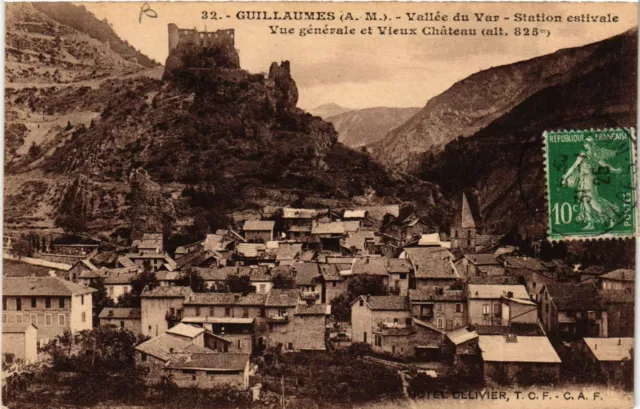 CPA AK GUILLAUMES - Vallée du Var - Vue générale et Vieux Chateau (639465)