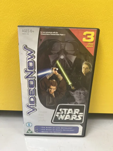 Rare - Star Wars - Video Now. 3 disc pack.  PVD Retro 2004 Hasbro