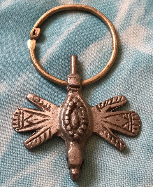 Very Old Rare Ancient Viking Amulet Silver Artefact Authentic Stunning