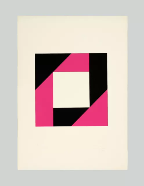 Max BILL - "Composition", 1970 - Serigrafia, 70 x 50 cm
