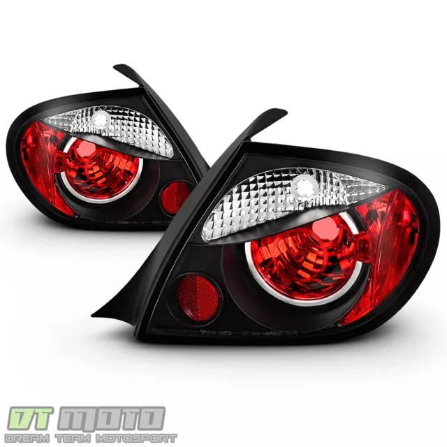 Black 2003-2005 Dodge Neon 4-D00r Sedan Tail Brake Lights Brake Lamps Left+Right