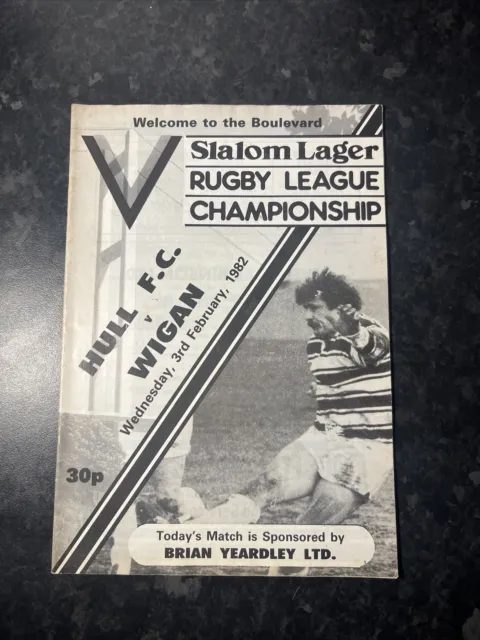 Hull FC v Wigan Wed 3rd Feb 1982