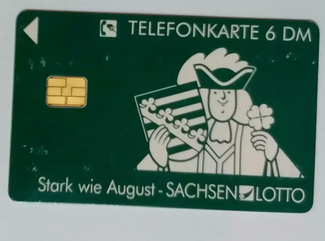 Telefonkarte (07) Telekom - Sachsen-Lotto -  6 DM gebraucht 1990er-2000er,