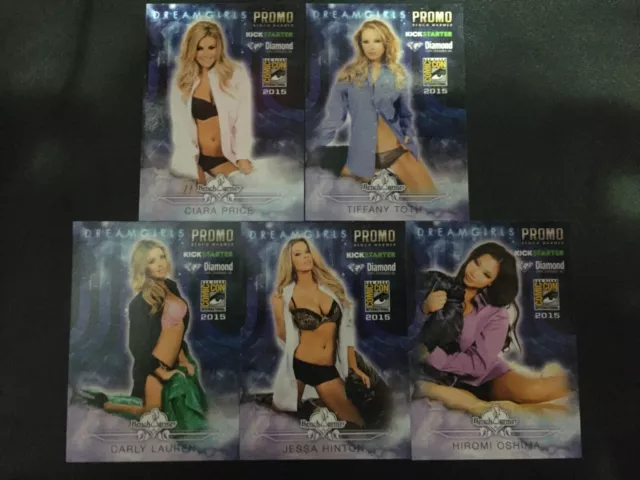 2015 SDCC EXCLUSIVE Benchwarmer Set of 5 Promo Cards 1,2,3,4,5 Toth, Price MINT