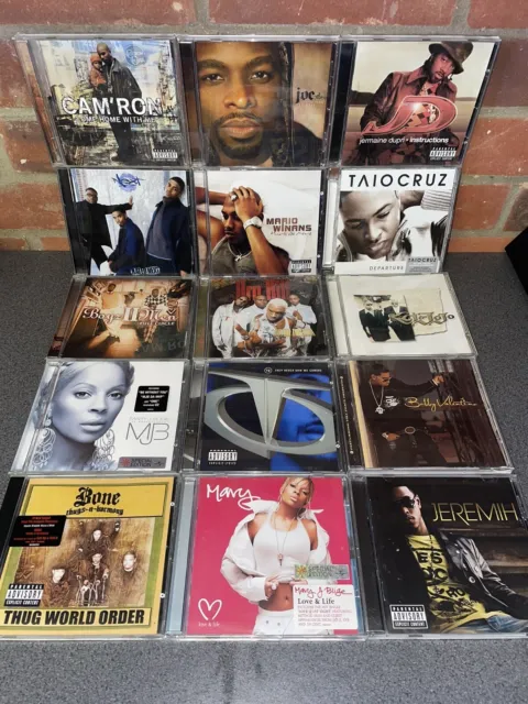 15 X Soul Hiphop RnB CD Albums 90’s 00’s Bundle Joblot Collection