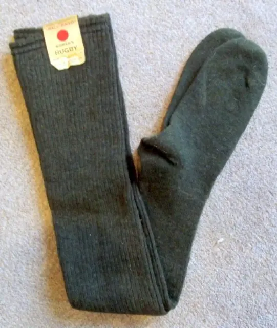 Vintage NOS Ball Brand Women's Rugby Size 11 Woolen Tall Rugby Socks Circa 1940s