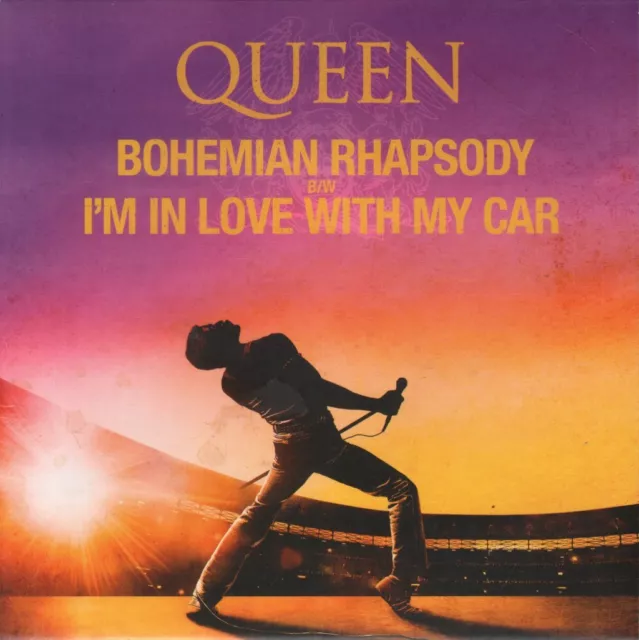 Queen Bohemian Rhapsody B/W I'm In Love With My Car 7" vinyl Europe Virgin Emi