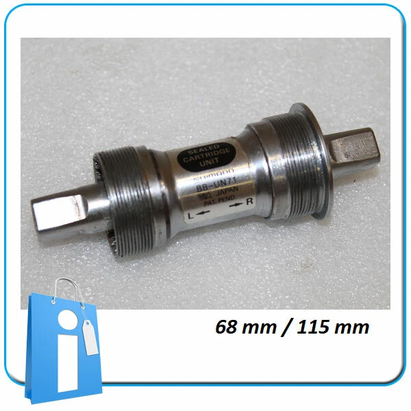 Boîtier De Pédalier Shimano Deore XT BB-UN71 - JIS 68mm, Occasion, Pour Vélos Vintage