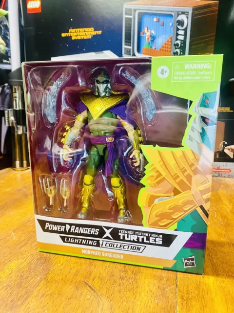 NEW 7” Power Rangers X TMNT Morphed Shredder Green Ranger Lightning Collection