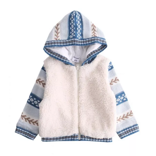 Chaqueta Tricot con Capucha 24 Meses Borreguito