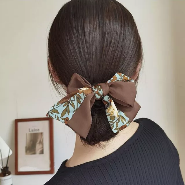 Fabric Headwear Vintage Bow Hairpins New Hair Tie