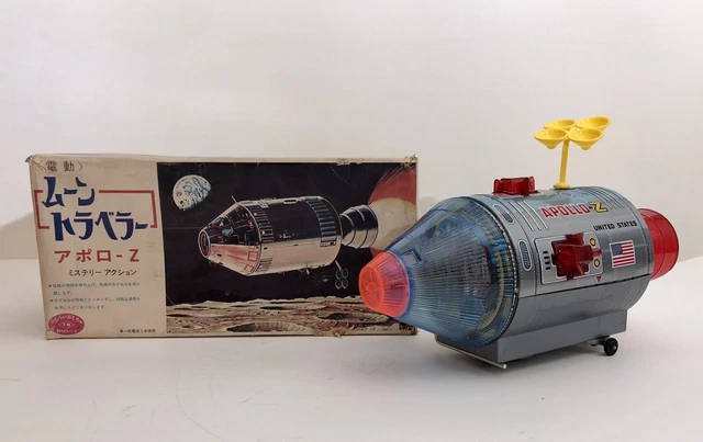 【昭和レトロ】ムーントラベラー APOLLO-Z 野村トーイ製 Nomura Japan 60's Apollo-Z Moon Traveler in Box Battery