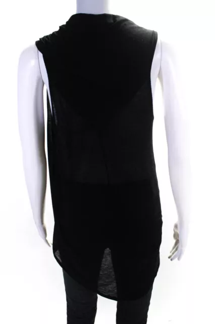 Helmut Lang Womens Cowl Neck Sleeveless Top Blouse Black Size Small 3