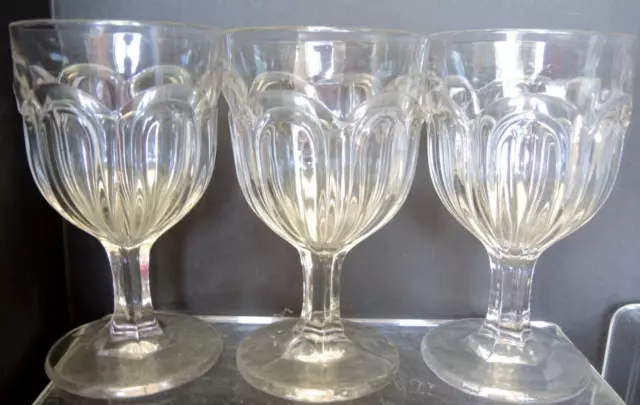 14 EAPG Goblets - Buckle - Beehive - Drape - Arches 2