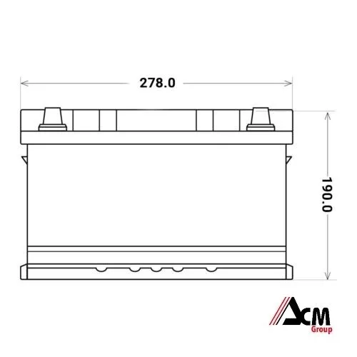 BATTERIA AUTO L3 80 Ah 750A EN = FIAMM 80Ah BOSCH 74 DX+ PRONTA ALL'USO