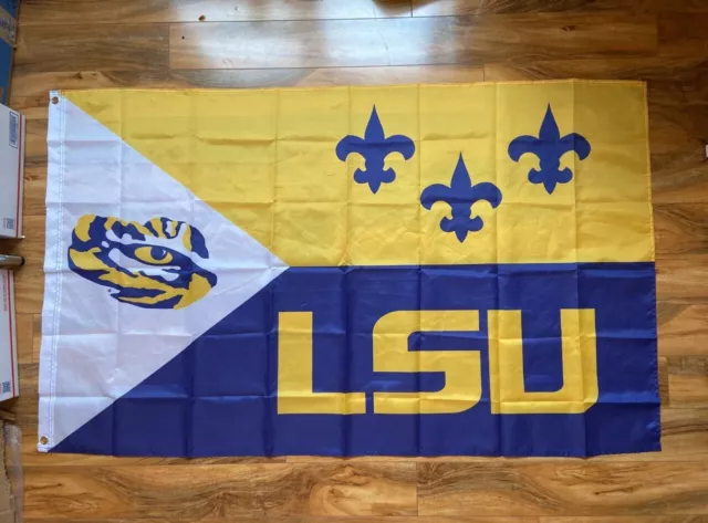 LSU College Tigers 3x5 ft Flag NFL Football Louisiana State University Banner