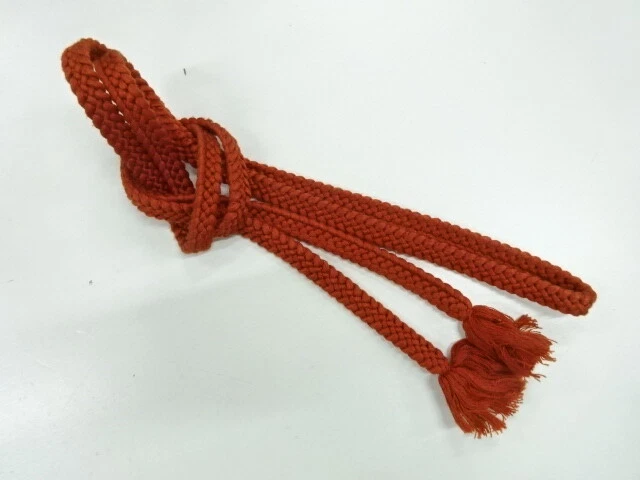 6140766: Japanese Kimono / Vintage Hand-Tied Obijime Cord
