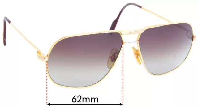 Sunglass Fix Replacement Lenses for Louis Vuitton Evidence Millionaire  Z0350W - 64mm Wide