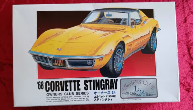 OVP: Corvette 68er Stingray Arii 1/24 Modellbausatz "Owners Club" Serie