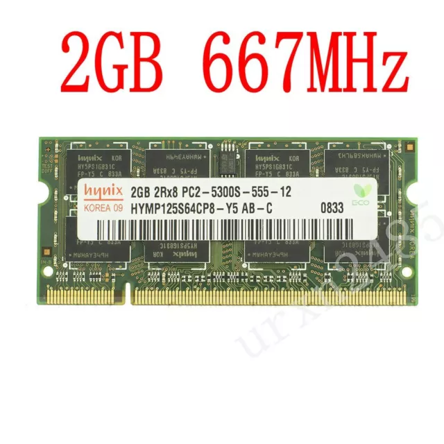 2GB 2Go 2G PC2-5300S DDR2 667MHz SODIMM Laptop Notebook Memoria RAM par Hynix FR
