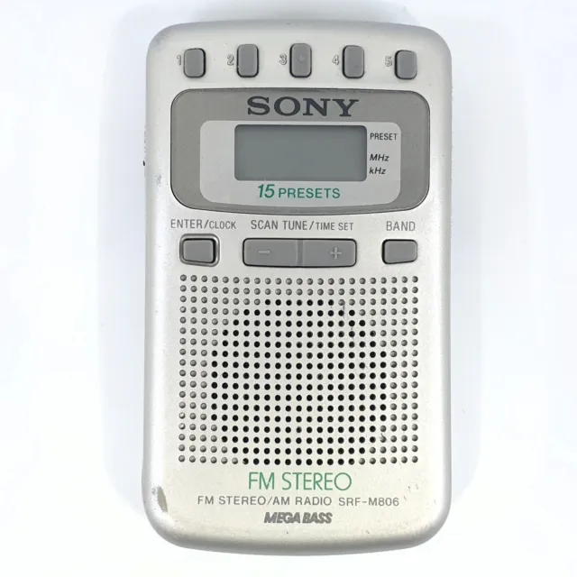 SONY SRF-M806 WALKMAN FM/AM Pocket Portable Radio Tuner - WORKING $79.95 -  PicClick AU