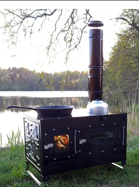 🔥Holzofen-Kamin " Pizzaofen" Terrassenofen🌋 Gulaschkanone - 0€ Energiekosten🔅