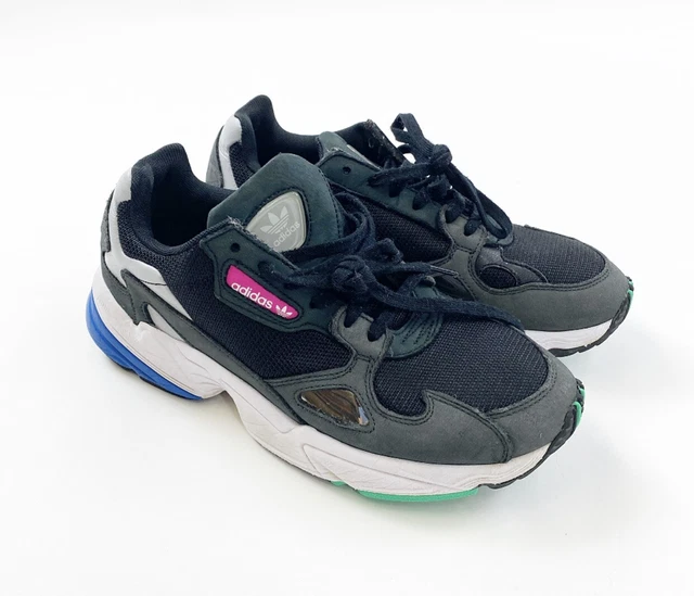 ADIDAS FALCON SNEAKERS Womens 7 Black Shoes 26.86 PicClick