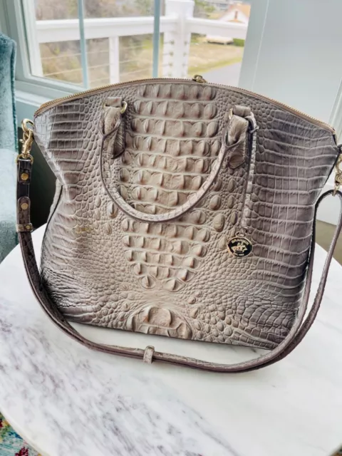 Brahmin Ombre Melbourne Collection Large Duxbury  satchel, Chardonnay, Melbourne