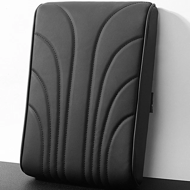 Car Armrest Cushion Cover Center Console Pad Leather Waterproof Mat Protector