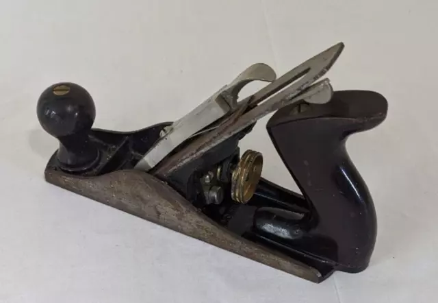 Vintage Stanley Bailey No.3 Type 16 Plane Smooth Bottom Made In USA Rosewood