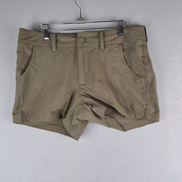 EMS Shorts Womens 10 Olive Green Nylon Outdoor HIking Eastern Mountain Sports