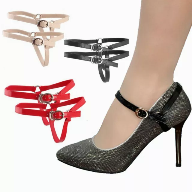 Detachable Leather Shoe Straps Laces Band For Holding Loose High Heeled Shoes 3