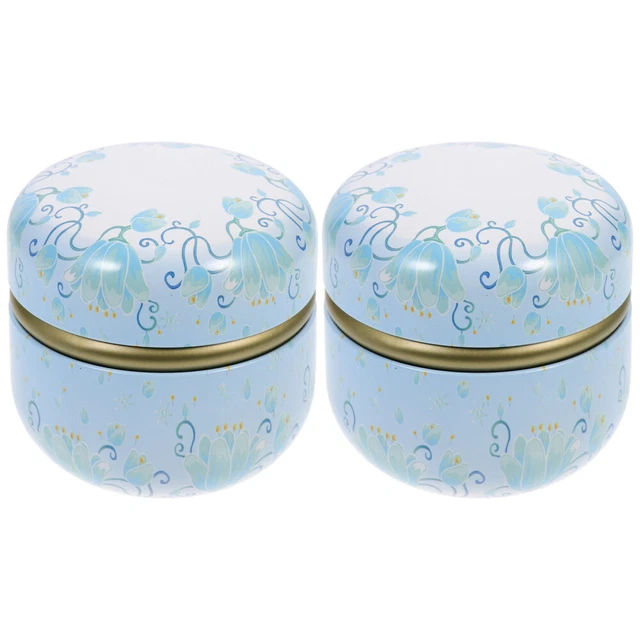 2 Pcs Lose Pulverdose Schmuckschatullen Lippenbalsam Pulver Reisen