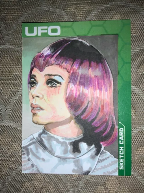 GERRY ANDERSON UFO Series 3 B JONES SKETCH CARD GABRIELLE DRAKE ELLIS