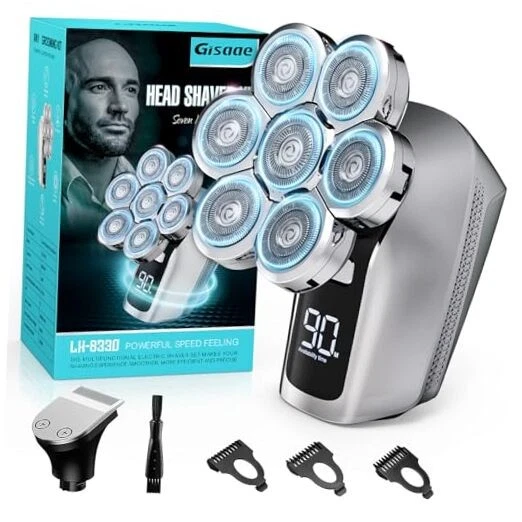 HEAD SHAVERS FOR Bald Men, Upgraded 7D Electric Razor, Cordless ...