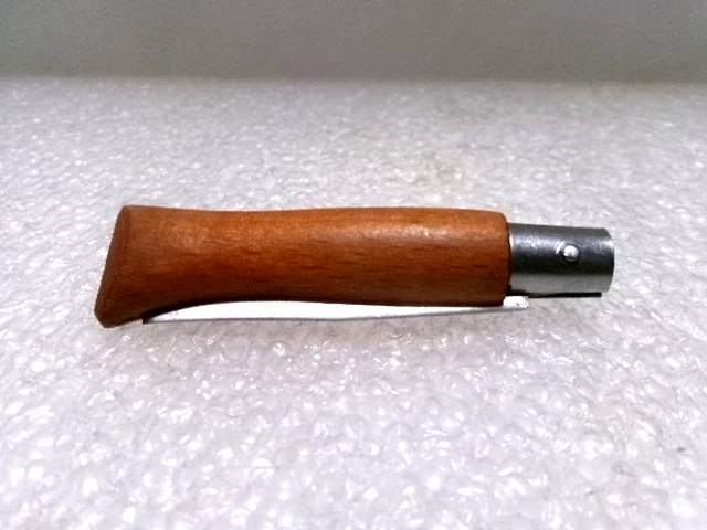 2 Anciens Petits Couteaux Opinel N°4 - Période 1941-1980 - Manche Bois Couronné - Bon état 'dans Leur Jus'