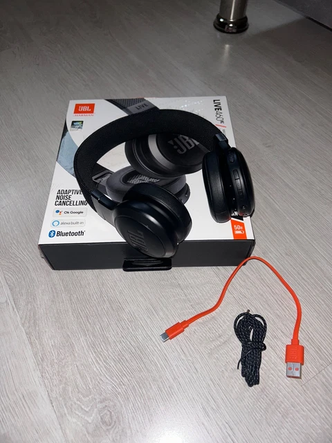 Cuffie Bluetooth Autonomia 50 Ore JBL LIVE 460NC Cuffie Wireless Con Noise Cancelling - Fino A 50h Di Batteria, Pieghevoli, Rosa Cuffie Bluetooth Microfono Integrati